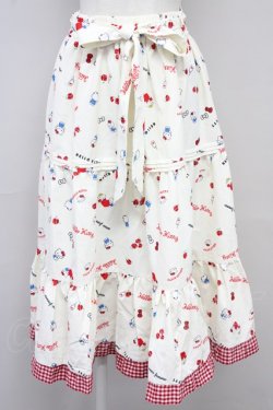 画像1: axes femme / ハローキティプリントスカート  キナリ T-25-10-10-036-AX-SK-SA-ZT