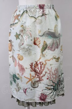 画像1: MILK / sea creaturesペチスカート  グリーン T-25-10-10-037-ML-SK-SA-ZT