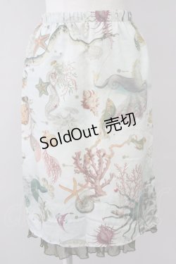 画像1: 【SALE】MILK / sea creaturesペチスカート  グリーン T-25-10-10-037-ML-SK-SA-ZT125