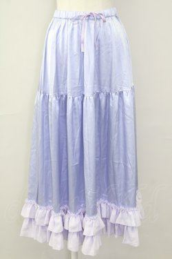 画像1: Chalmiere / ロングフリルペチスカート M ラベンダー T-25-10-10-040-LO-SK-SA-ZT
