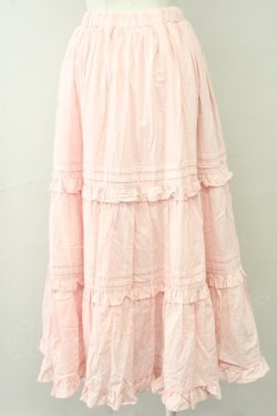 画像2: Chalmiere / クラシックコットンスカート  ピンク T-25-10-10-043-LO-SK-SA-ZT