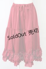 Chalmiere / ミディフリルペチスカート M ワイン T-25-10-10-044-LO-SK-SA-ZT048