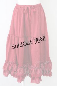 Chalmiere / ミディフリルペチスカート M ワイン T-25-10-10-044-LO-SK-SA-ZT048