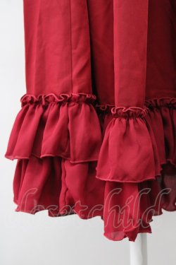 画像3: Chalmiere / ミディフリルペチスカート M ワイン T-25-10-10-044-LO-SK-SA-ZT