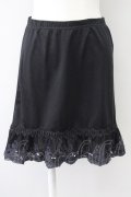 axes femme / オーガンジープチローズペチコート M ブラック T-25-10-10-045-AX-SK-SA-ZT