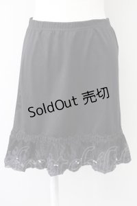 axes femme / オーガンジープチローズペチコート M ブラック T-25-10-10-045-AX-SK-SA-ZT048