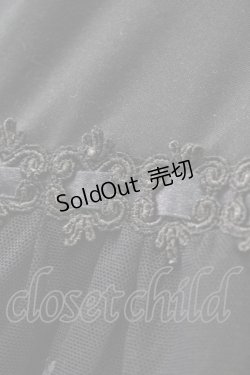 画像6: axes femme / オーガンジープチローズペチコート M ブラック T-25-10-10-045-AX-SK-SA-ZT048