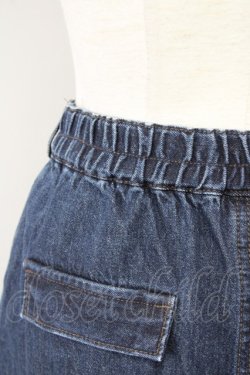 画像3: axes femme / リボン×プリーツデニムスカート  インディゴ T-25-10-10-047-AX-SK-SA-ZT
