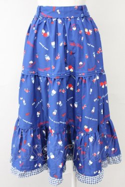 画像2: axes femme / ハローキティプリントスカート  ブルー T-25-10-10-048-AX-SK-SA-ZT