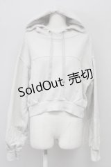 axes femme / フード付ショートスウェット  カーキ T-25-10-10-006-AX-TO-SA-ZT255