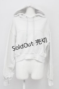 axes femme / フード付ショートスウェット  カーキ T-25-10-10-006-AX-TO-SA-ZT255