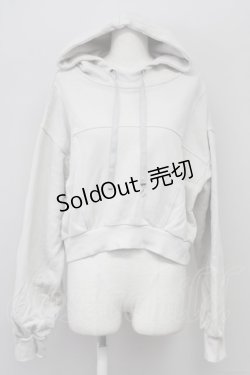 画像1: axes femme / フード付ショートスウェット  カーキ T-25-10-10-006-AX-TO-SA-ZT255