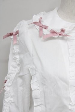 画像3: Chalmiere / フリルブラウス  ホワイト T-25-10-10-001-LO-BL-SA-ZT