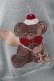画像3: axes femme kawaii / クマパフェ刺繍ニットカーデ M グリーン T-25-10-10-009-AX-TO-SA-ZT (3)