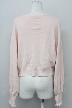 画像2: axes femme / SAKURA刺繍ショートカーディガン  ピンク T-25-10-10-010-AX-TO-SA-ZT