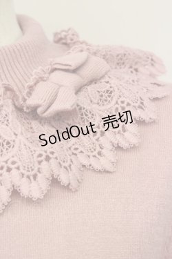 画像3: axes femme kawaii / レーシーフリルニットプル  ピンク T-25-10-10-011-AX-TO-SA-ZT255