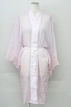 画像1: axes femme kawaii / 桜柄シアー着物風羽織 M ピンク T-25-10-10-013-AX-TO-SA-ZT