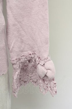 画像3: axes femme kawaii / レーシーフリルニットプル M ピンク T-25-10-10-014-AX-TO-SA-ZT