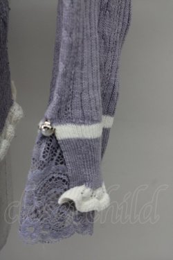 画像4: axes femme / バイカラーＶネックニットプルオーバー M ラベンダー T-25-10-10-015-AX-TO-SA-ZT215