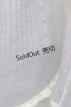 画像5: 【SALE】axes femme / バイカラーＶネックニットプルオーバー M ラベンダー T-25-10-10-015-AX-TO-SA-ZT215