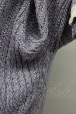 画像6: axes femme / バイカラーＶネックニットプルオーバー M ラベンダー T-25-10-10-015-AX-TO-SA-ZT215