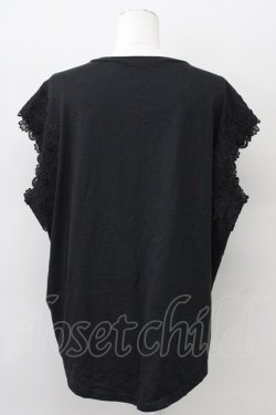 画像2: axes femme / 袖レースドルマン M ブラック T-25-10-10-018-AX-TO-SA-ZT