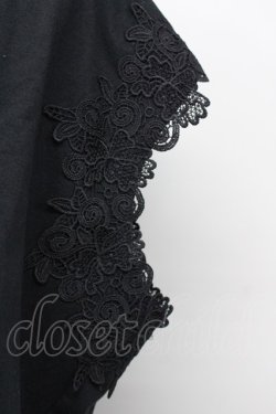 画像3: axes femme / 袖レースドルマン M ブラック T-25-10-10-018-AX-TO-SA-ZT