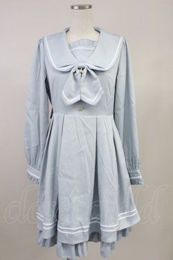 画像1: Amavel / Cherry Blossom セーラーワンピース  サックス T-25-10-16-003-CA-OP-SA-ZT