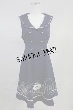 画像1: Amavel / Shark Piratesセーラーカラージャンパースカート  ネイビー T-25-10-16-004-CA-OP-SA-ZI