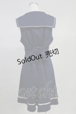 画像2: Amavel / Shark Piratesセーラーカラージャンパースカート  ネイビー T-25-10-16-004-CA-OP-SA-ZI