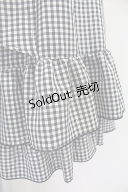 画像5: axes femme POETIQUE / リボン付バックフリルスカート  黒Ｘ白 T-25-10-16-009-AX-SK-SA-ZI