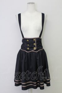 Blue rouge / サス付きスカート  紺Ｘブラウン T-25-10-17-016-CA-SK-SA-ZT341