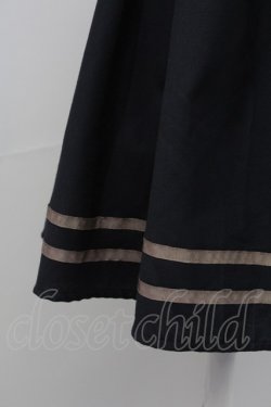 画像4: Blue rouge / サス付きスカート  紺Ｘブラウン T-25-10-17-016-CA-SK-SA-ZT
