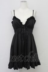 BPN / クロスビーズ刺繍ベビードール  黒 T-25-10-17-018-GO-TO-SA-ZT341