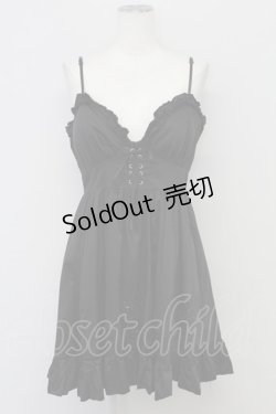 画像1: BPN / クロスビーズ刺繍ベビードール  黒 T-25-10-17-018-GO-TO-SA-ZT341