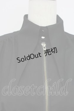 画像4: BPN / フロントZIPノースリーブワンピース  黒 T-25-10-17-019-GO-OP-SA-ZT344