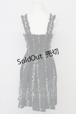 画像2: Innocent World / 女王と天使の物語ジャンパースカート  黒 T-25-10-17-020-IW-OP-SA-ZT344