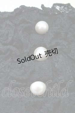 画像4: metamorphose / 総レースパールリボンジャンパースカート  黒 T-25-10-17-021-ME-OP-SA-ZT