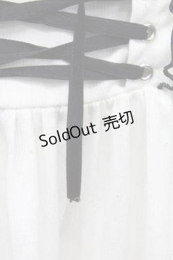 画像5: ATELIER PIERROT / コルセットスカート  白Ｘ黒 T-25-10-17-025-EL-SK-SA-ZT347