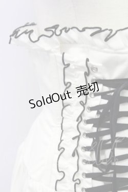 画像6: ATELIER PIERROT / コルセットスカート  白Ｘ黒 T-25-10-17-025-EL-SK-SA-ZT347