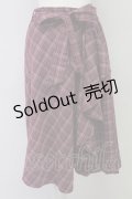 axes femme / プリーツ切替チェックスカート M  T-25-10-17-027-AX-SK-SA-ZT