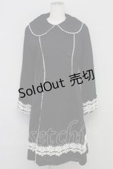 Heart E / ダブルボタンコート  黒Ｘ白 T-25-10-17-029-LO-CO-SA-ZT-C046