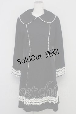 画像1: Heart E / ダブルボタンコート  黒Ｘ白 T-25-10-17-029-LO-CO-SA-ZT-C046