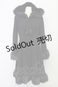 MAM / ファーポンポンコート  ブラック T-25-10-17-030-LO-CO-SA-ZT