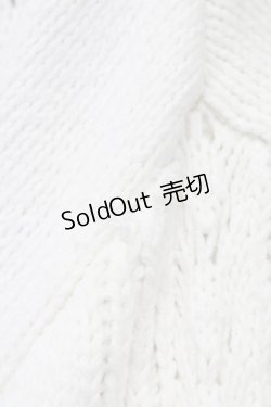 画像6: axes femme / 透かし柄ニットカーディガン  ホワイト T-25-10-17-005-AX-TO-SA-ZT265