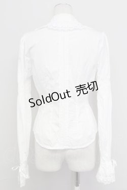 画像2: BABY,THE STARS SHINE BRIGHT / ローズレースの後ろピンタックブラウス  白 T-25-10-17-006-BA-BL-SA-ZT265