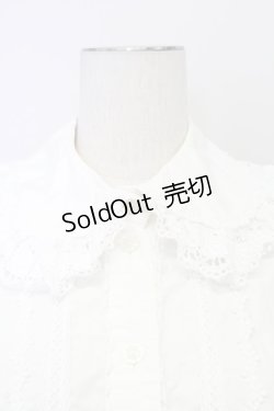 画像3: BABY,THE STARS SHINE BRIGHT / ローズレースの後ろピンタックブラウス  白 T-25-10-17-006-BA-BL-SA-ZT265