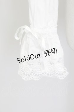 画像5: BABY,THE STARS SHINE BRIGHT / ローズレースの後ろピンタックブラウス  白 T-25-10-17-006-BA-BL-SA-ZT265