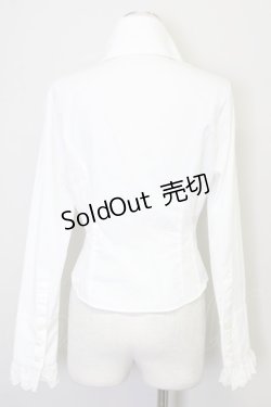 画像2: MIHO MATSUDA / 立ち襟ブラウス  白 T-25-10-17-002-GO-BL-SA-ZT265