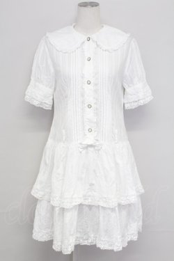 画像1: metamorphose / ピンタックシャツワンピース  白 T-25-10-17-012-ME-OP-SA-ZT